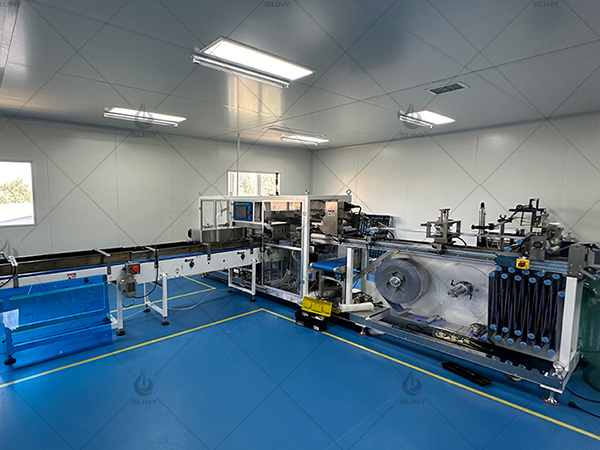 Fully automatic cotton towel packaging machine